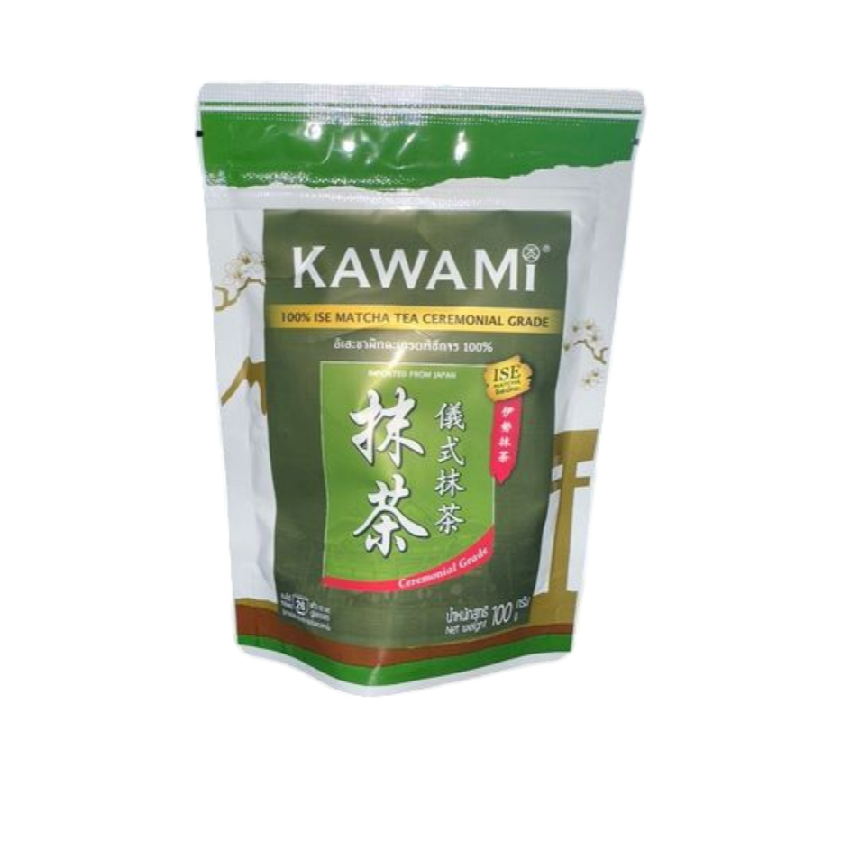 Kawami อิเสะชามัทฉะเกรดพิธีการ 100% / Isea Matcha Tea Ceremonial Grade ขนาด 100 กรัม