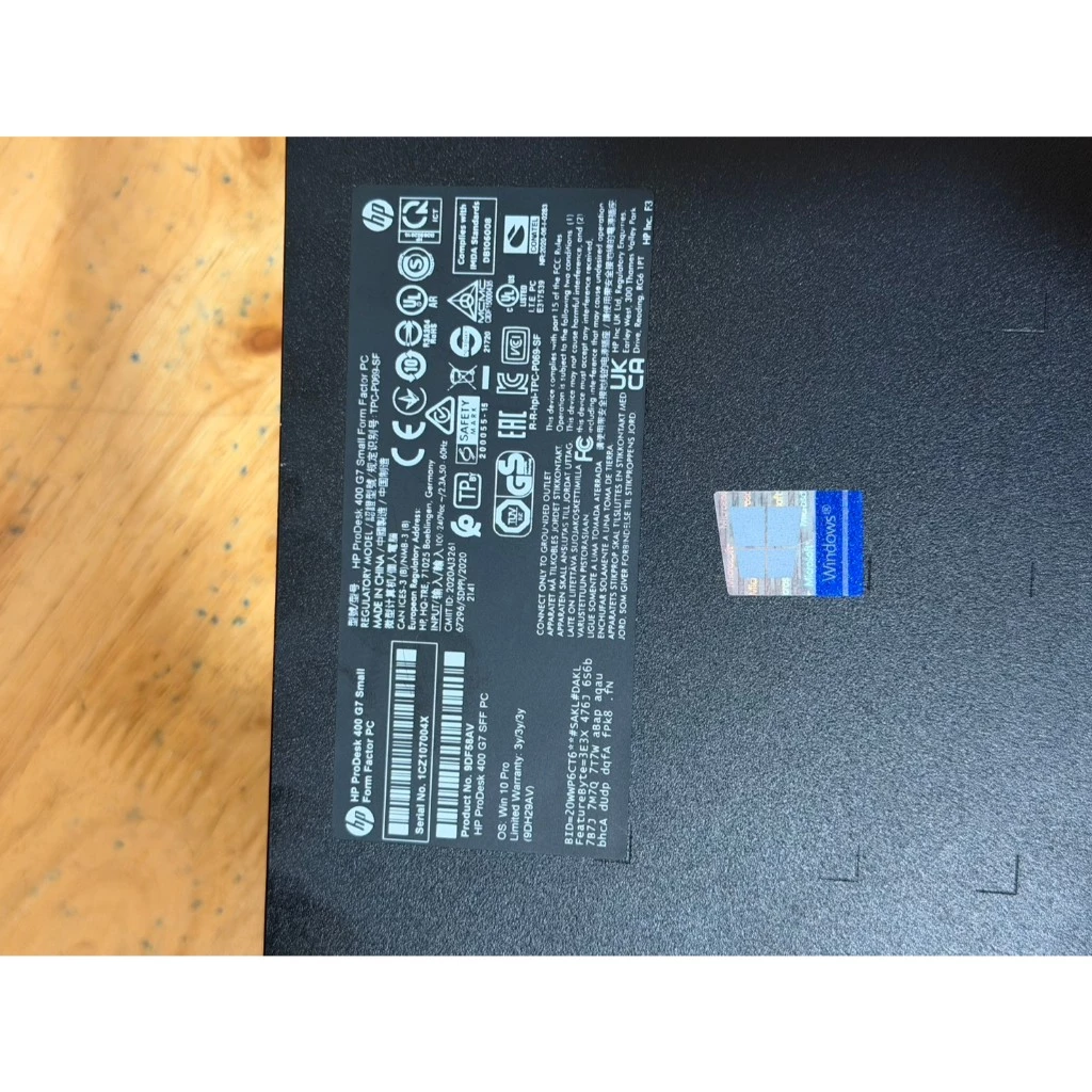 คอมพิวเตอร์ HP ProDesk 400G7 SFF Core i5-10400T/ SSD M.2 NVme Windows 11 Pro แท้ พร้อมใช้งาน thumbnail 8