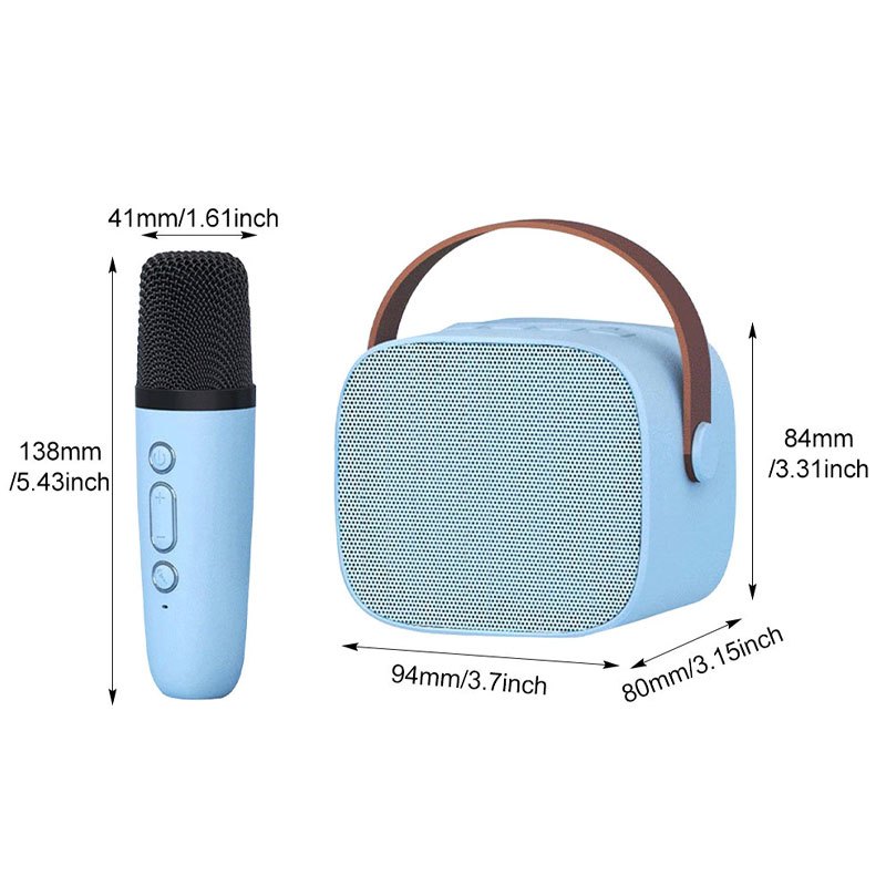 ลำโพงมินิบลูทูธ พร้อมไมโครโฟนโฮม KTV แบบพกพา ของขวัญวันเกิด ลำโพงร้องคาราโอเกะ ของขวัญคริสมาสต์ - รูปที่ 5