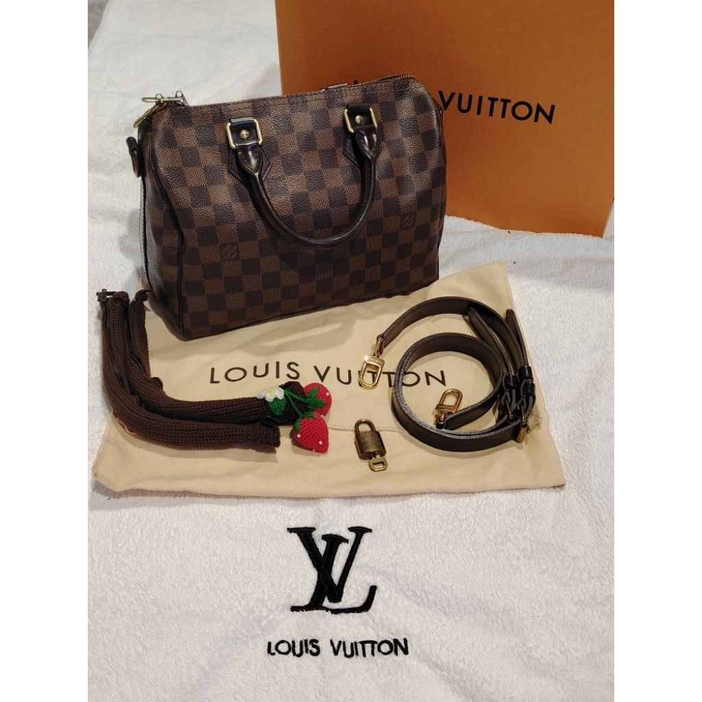 กระเป๋าหลุยส์มือสองของแท้​LV​Speedy​Ban25