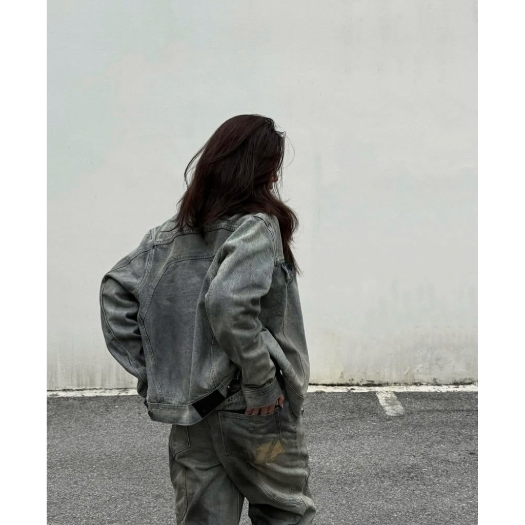 Pre-order (14-20days) แบรนด์เวียดนาม 🇻🇳 Hades Brand - Mall HADES ASTRAL DENIM Jeans Jacket - Unisex Jeans Jacket - รูปที่ 3