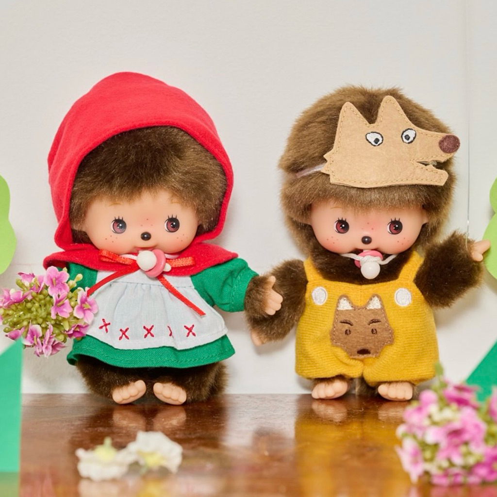 🌷✨꒰ พร้อมส่งด่วนทันที ꒱✨🌷 ตุ๊กตาม่อนชิหนูน้อยหมวกแดง Monchhichi My Chhichi ของแท้💯