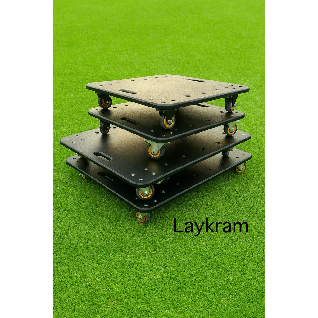 รถเข็นดอลลี่ Dolly รถเข็นตู้ลำโพง รับน้ำหนักได้ 150kg. ดอลลี่60x60cm และ 60x80cm[หนา 20 มม.]ล้อเลื่อน 3นิ้ว(มีเบรค 2ล้อ)