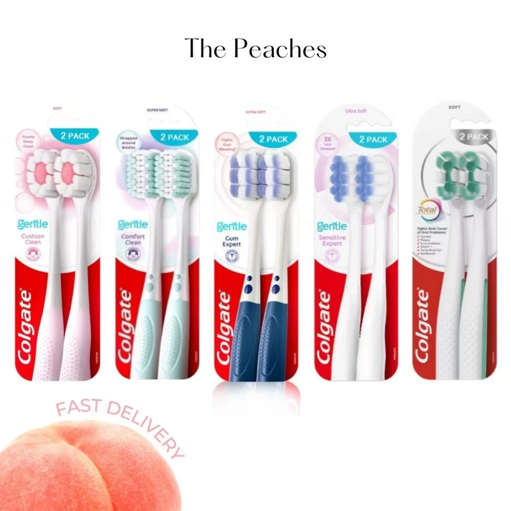 แพ็คคู่ คอลเกต เจนเทิล เซนซิทีฟ เอ็กซ์เปิร์ต แปรงสีฟัน แปรงคอลเกต Colgate Gentle Gum Expert Toothbrush