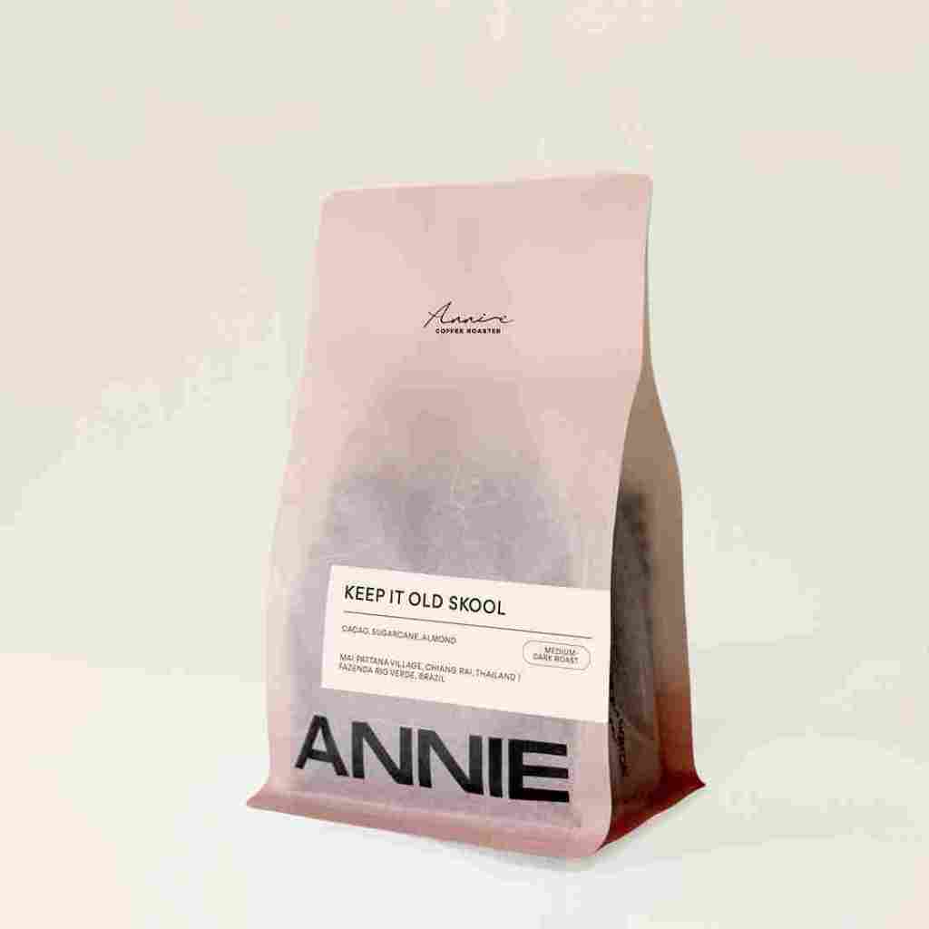 ANNIE - Keep It Old Skool Medium-Dark Roast คั่วกลางไปทางเข้ม (ทำได้ดีมากๆทั้งกาแฟดำและกาแฟนม)