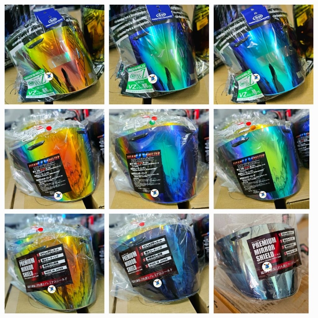 กระจกแท้ Arai Shield Vas-Z ใส่ Ram หมวกครึ่งใบ