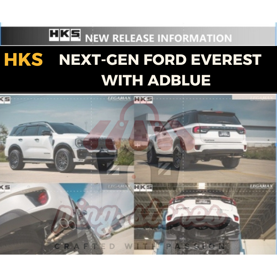 ท่อ HKS Ford Everest Next Gen ปลาย Carbon 2.0 Turbo/TwinTurbo ออกข้าง ADBlue