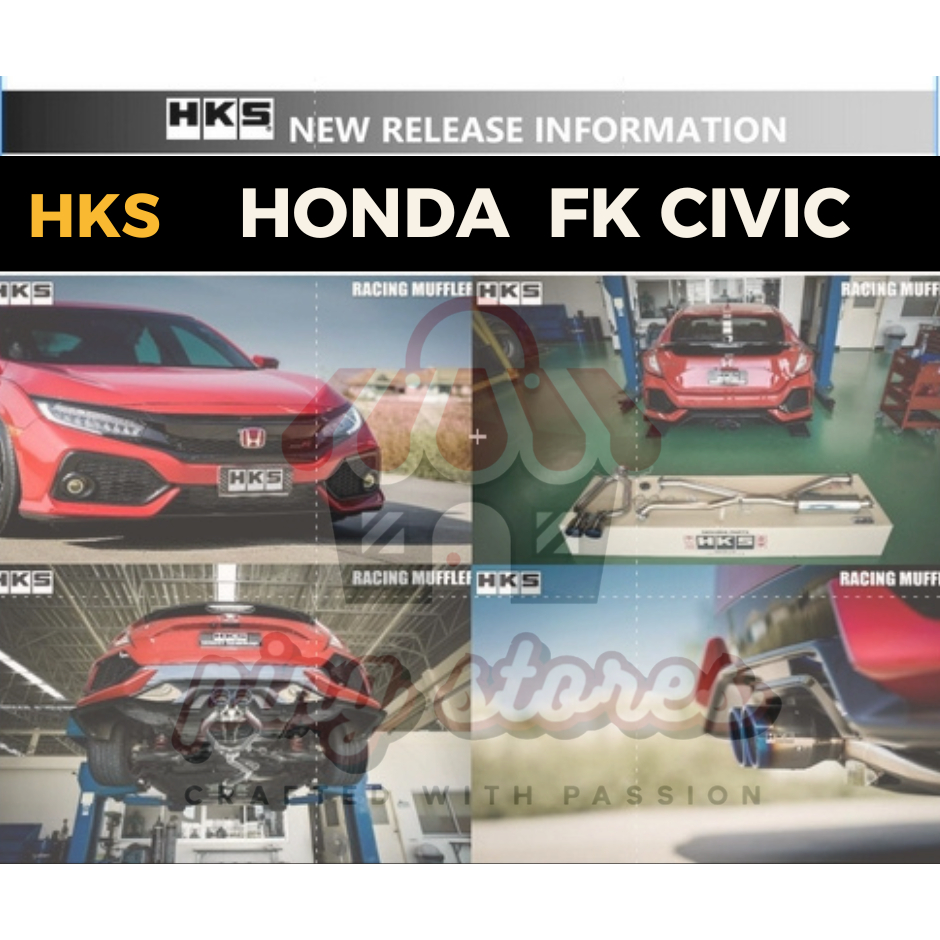 ท่อ HKS Honda Civic FK turbo ปลายTita ท่อออกกลาง เครื่อง L15B