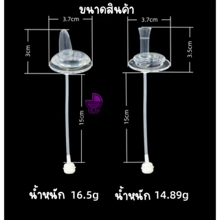 ใหม่ ปากเป็ด คอแคบ หลอดหัดดื่ม เปลี่ยนขวดนมคอแคบ/ คอแคบ พีเจ้น/เนเจอร์ อื่นๆ ให้เป็นขวดหัดดื่ม