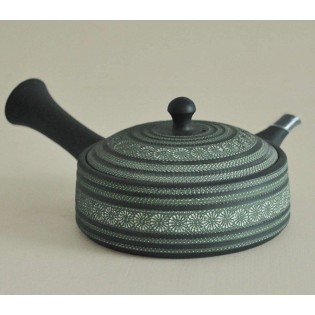 Tokoname Pottery Teapot Flower Kyusu 200ML  By Teruyuki 🇯🇵