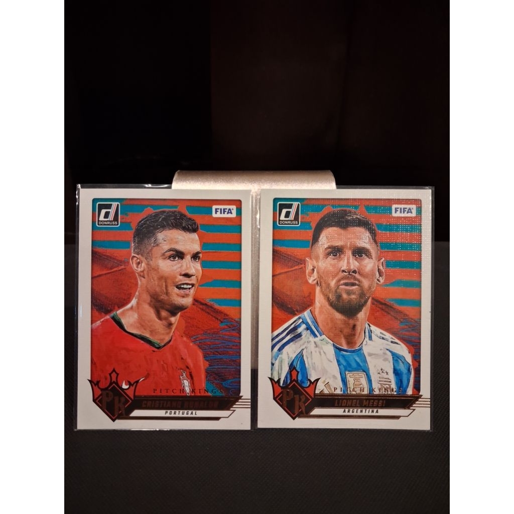 2024-25 PANINI - DONRUSS SOCCER / PITCH KINGS : CRISTIANO RONALDO, LIONEL MESSI