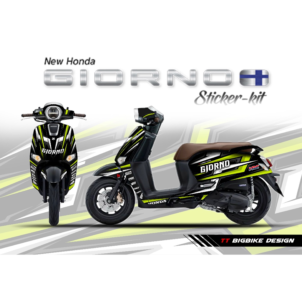 TT BIGBIKE DESIGN ชุดสติ๊กเกอร์แต่งลายรถ สำหรับ GIORNO TT AB-R 02