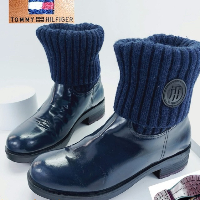 รองเท้า Tommy hifiger booth หนังนิ่มมาก ของแท้100%