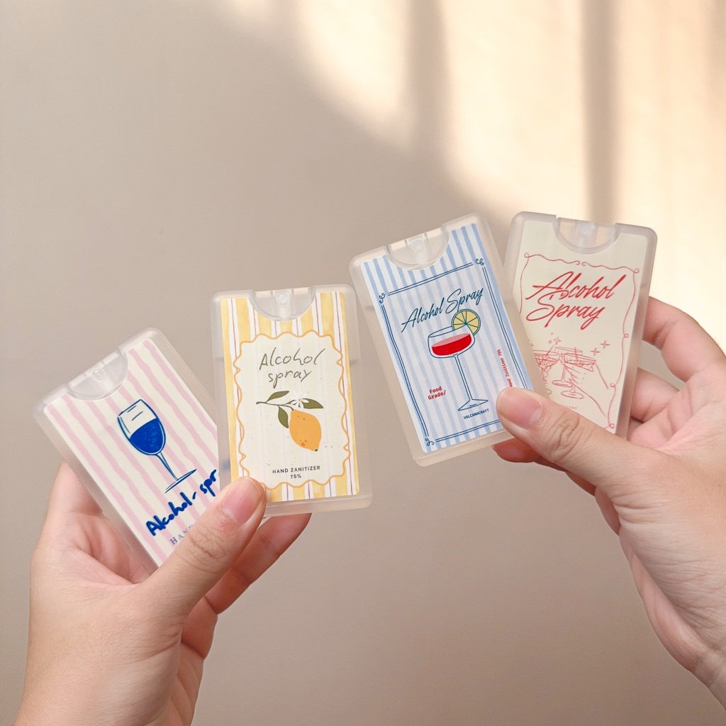 summer สเปรย์แอลกอฮอล์ Food grade ไม่ผสมน้ำหอม ไม่ขม ขนาด20ml. Spray card