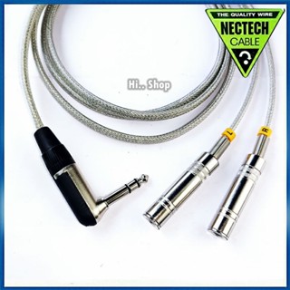 สายY TRS(6.35ผู้ ) -TSเมีย L/R สายNectech ชีลด์ 2ชั้น ไร้สัญ…