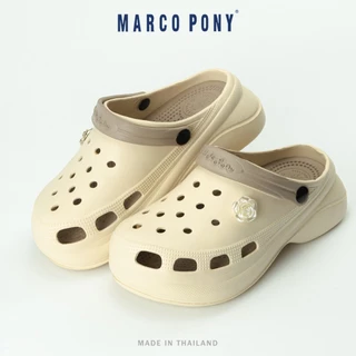 Marco Pony รองเท้าหัวโตส้นสูง รองเท้าพื้นนิ่ม แฟชั่น เบามาก ใส่สบาย นิ่มเหมือนเหยียบขี้ MH9002