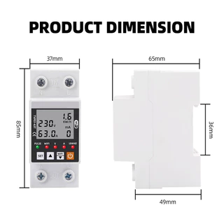 เติมเงิน WiFi สมาร์ท Earth Leakage ป้องกันแรงดันไฟฟ้า Circuit Breaker Power kWh Meter