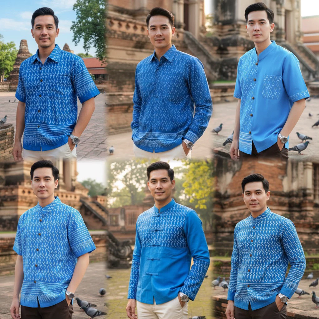 เสื้อพื้นเมืองผู้ชาย รวมรุ่นลายขอ ไซส์ใหญ่พิเศษ2XL-7XL