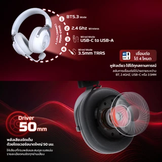 FANTECH หูฟังเกมมิ่ง หูฟังเกมมิ่งครอบหู Gaming Headset คุณภาพเสียงสูง พร้อมไมโครโฟนในตัว รุ่น WHG05