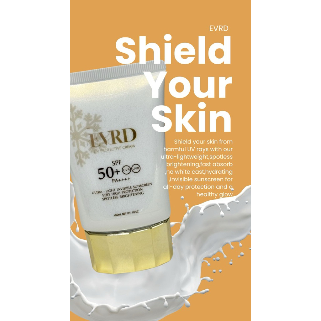 EVRD ultra-light invisible spotless brightening face&neck sunscreen.