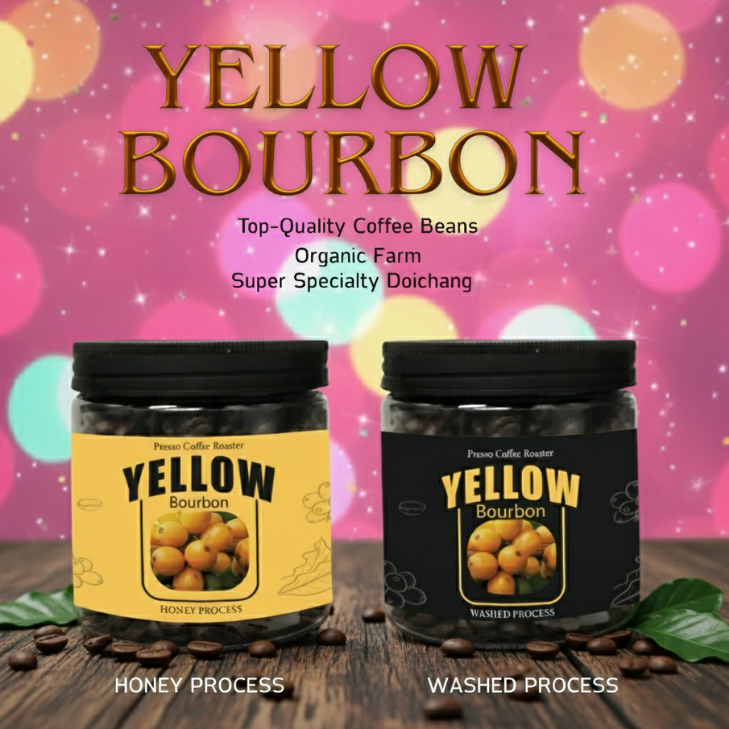 Presso Coffee Roaster เมล็ดกาแฟคั่ว Yellow Bourbon 200 กรัม