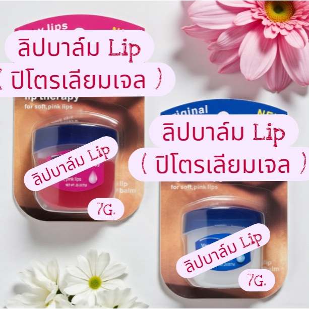 ลิปบาล์ม lip ขนาด 7 g. ลิป ( ปิโตรเลียมเจล ) ลิปบาล์มบำรุงริมฝีปาก