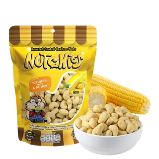 Nutchies เม็ดมะม่วงหิมพานต์ อบกรอบ (รสข้าวโพด) Cashew Nuts Corn 35g.