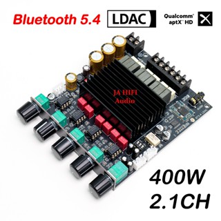 J401 แอมป์จิ๋ว 400W 2.1CH บลูทูธ 5.4 LDAC ชิป TPA3221 PCM510…