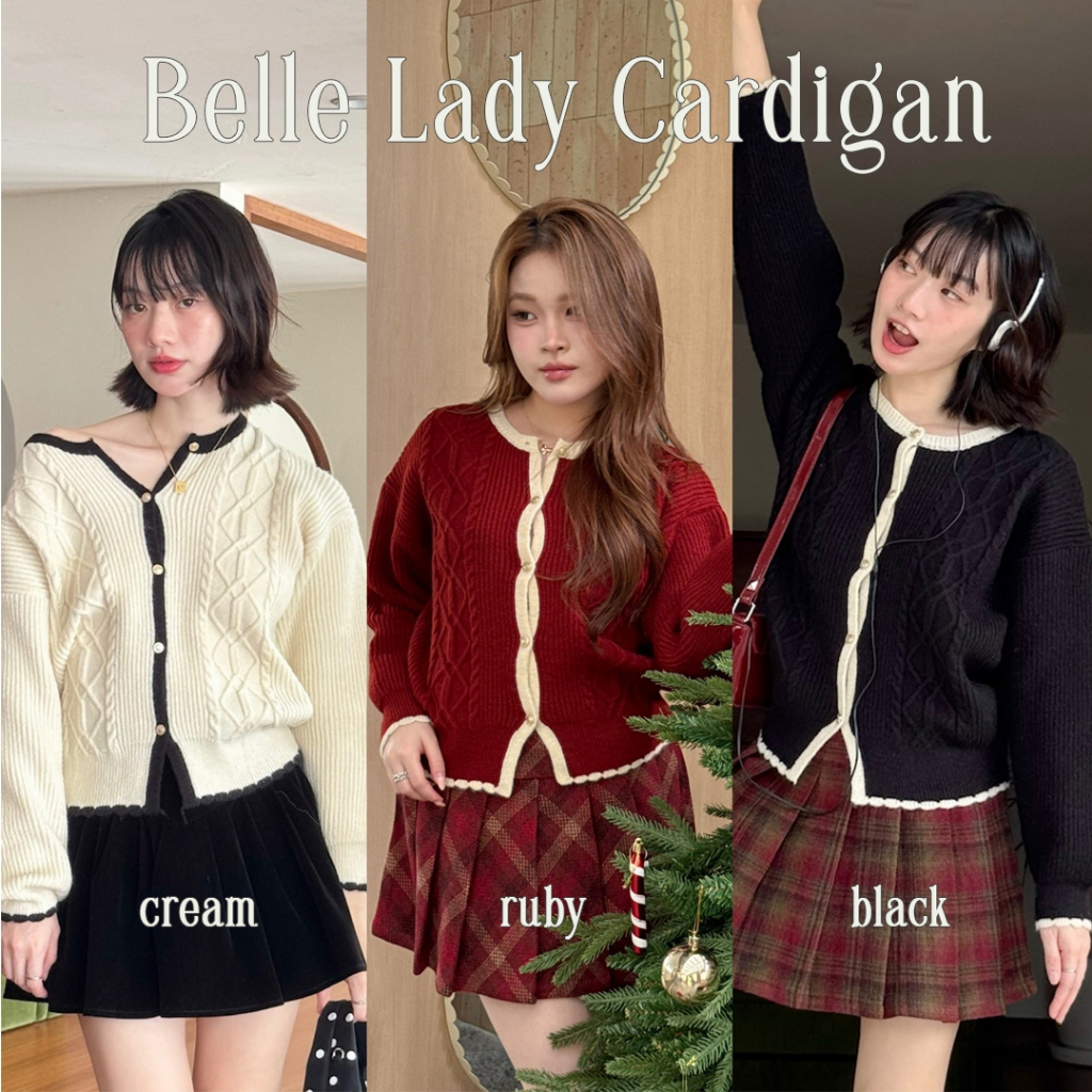 Choosedress A8297 Belle Lady Cardigan เสื้อไหมพรมแขนยาว เสื้อกันหนาว – โปรปัง