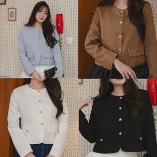 Bailey Blazer เสื้อคลุมแขนยาว อก32-46 ใส่ได้ Blazer สาวอวบ กระเป๋าใช้ได้จริง ทรงสวย มีซับในทั้งตัว ผ้าคอตตอนลินิน