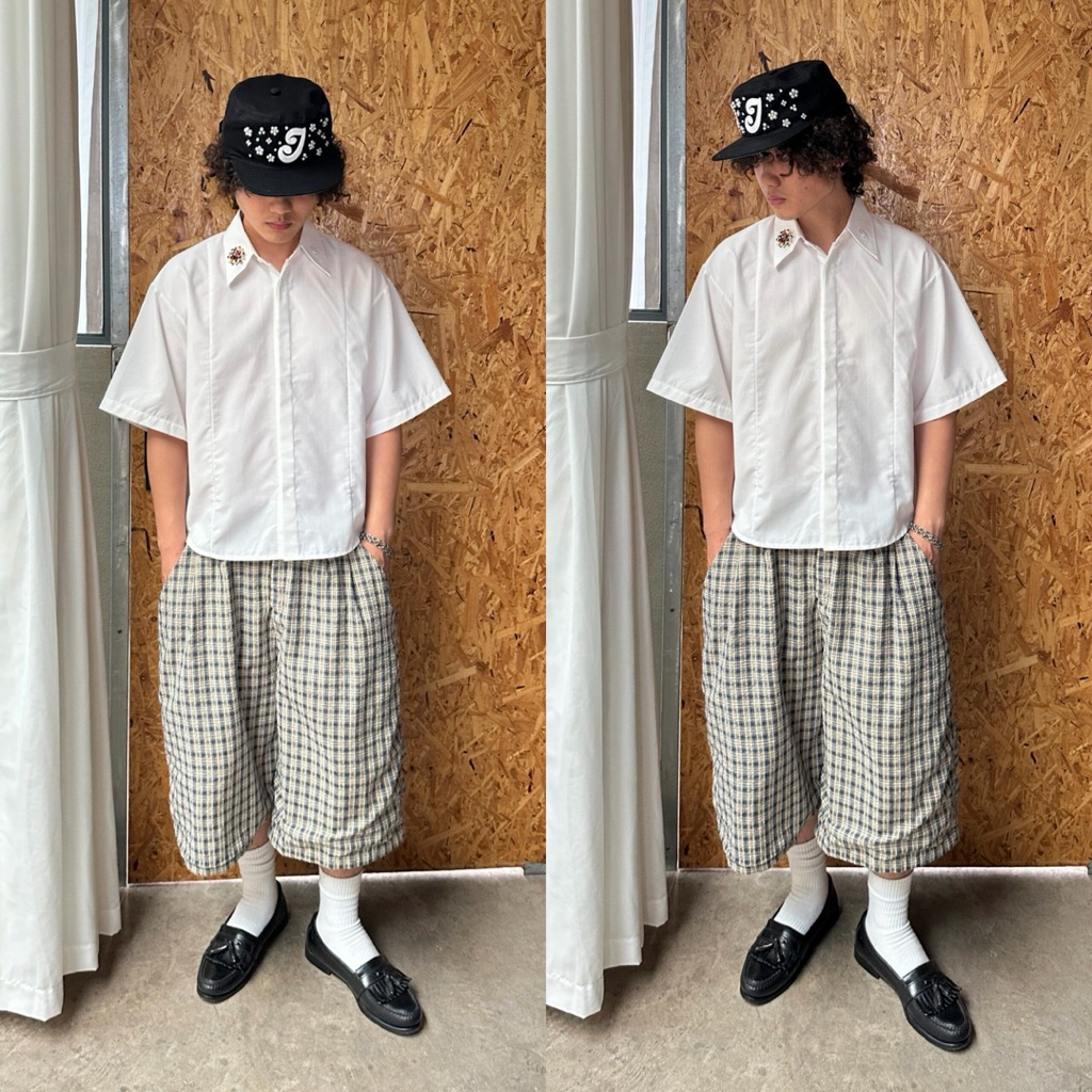 2IDIOTS LABEL : PLEATED BUTTONS UP ✈️ พรี 7-20 วัน 🇻🇳