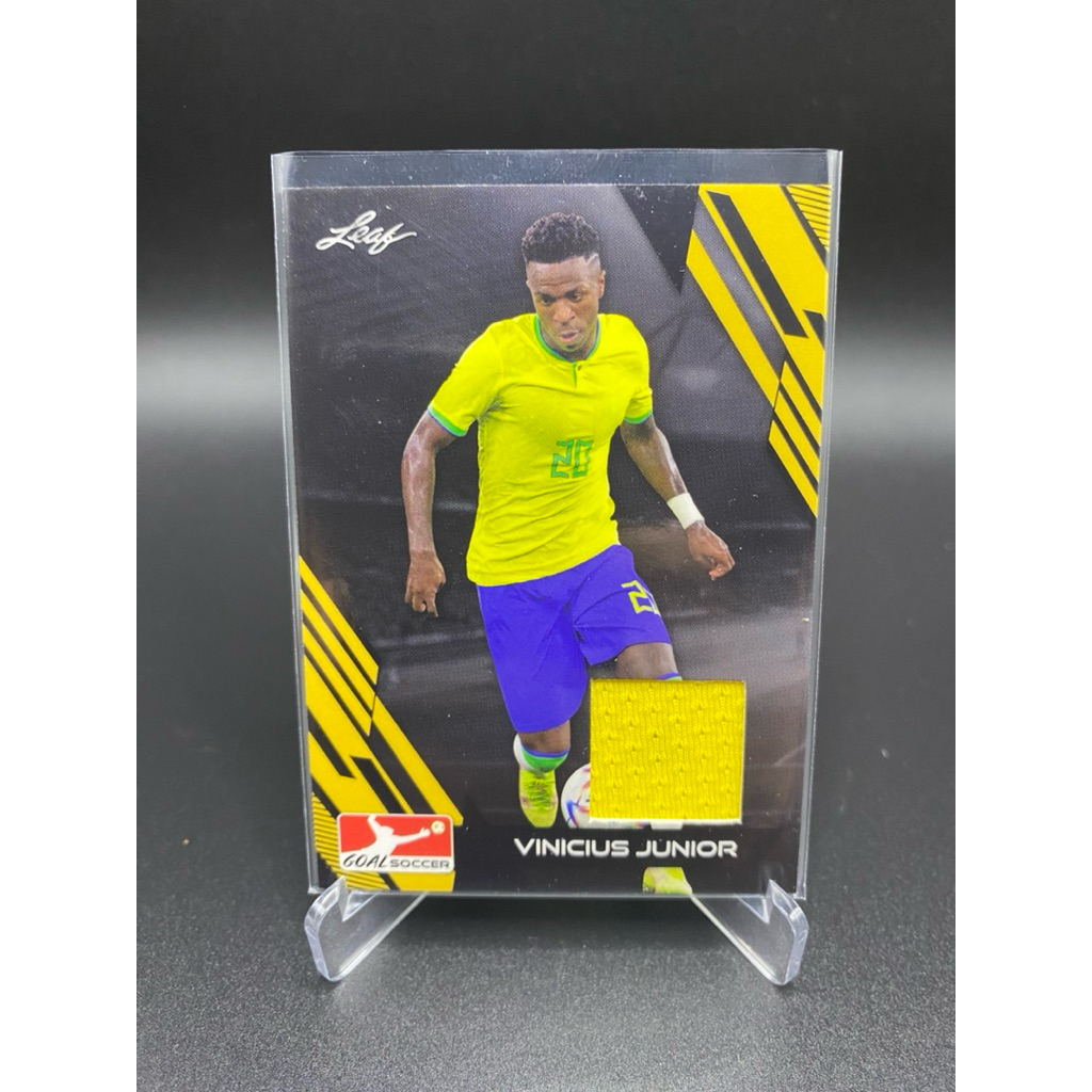 การ์ดฟุตบอล⚽️ Vinícius Júnior | 2023 Leaf Goal Soccer – Game-Used Memorabilia Brazil 🇧🇷