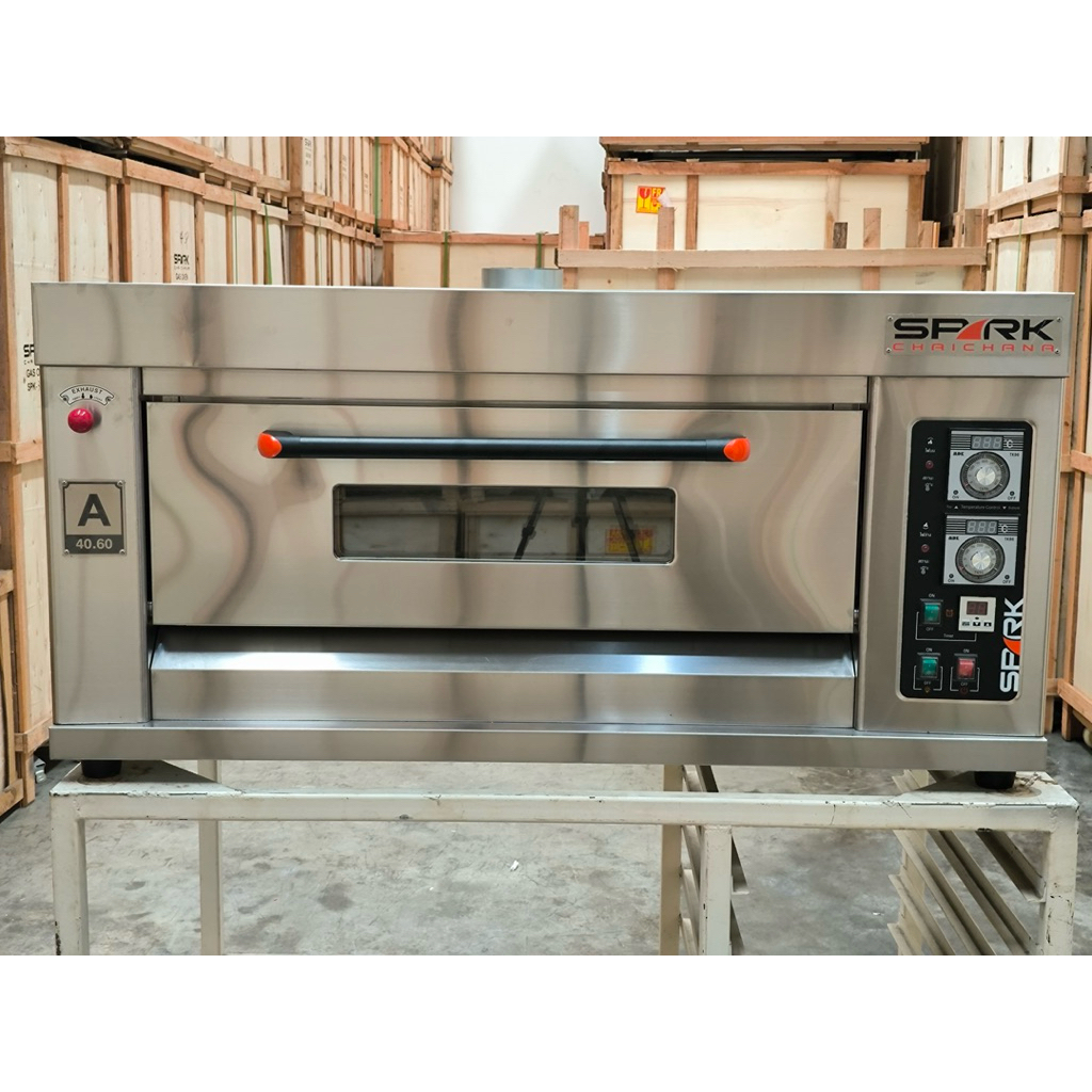 [ผ่อน 0%] เตาอบแก๊สคุมไฟฟ้าขนาด 1 ชั้น 2 ถาด SPK-12A,SPARK