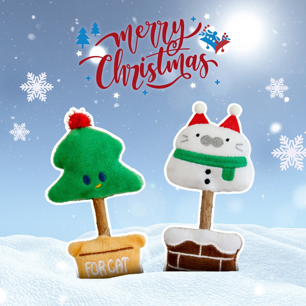 PetStern Christmas Cat Toy ไม้ทาทาบิ ขัดฟันแมว ของเล่นแมวทำให้ลมหายใจสดชื่น ราคา ถูกที่สุด ดีลบีเคเค แกลเลอรีภาพที่ 4