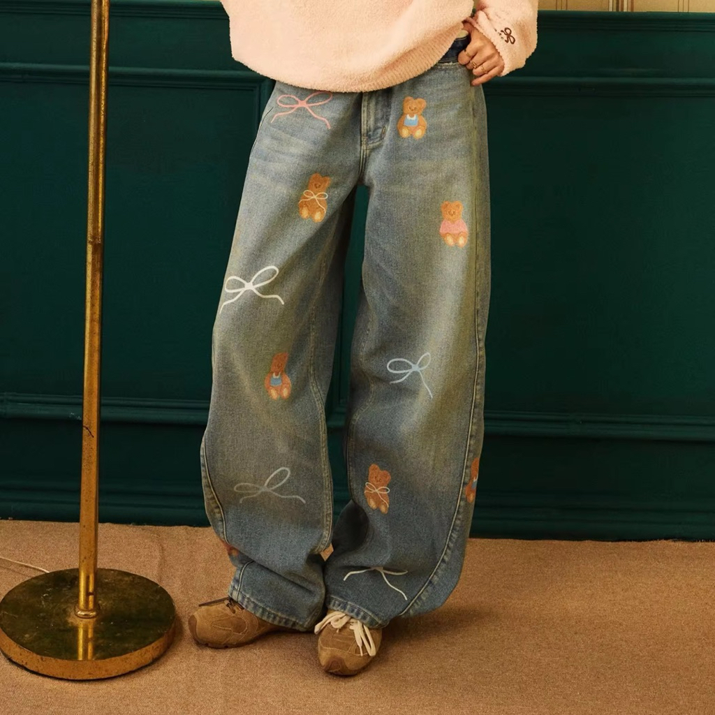💙🧸พร้อมส่ง💙🧸กางเกงยีนส์แบรน Lookbook X Chopluem💙Bonnie Barrel Jeans💙รุ่นสวย หายาก ใส่สวย ใส่สบาย📸ถ่ายรูปสวย