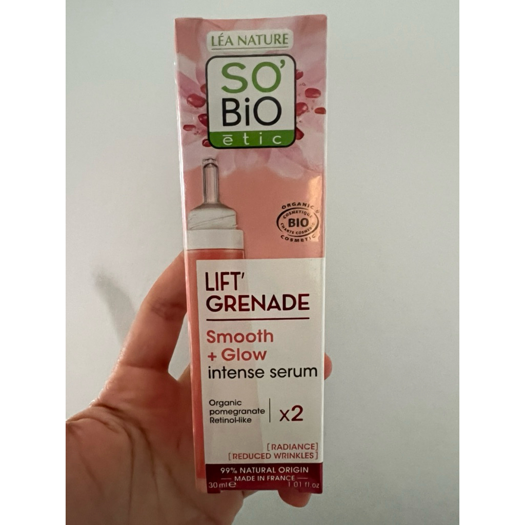 SO'BIO ETIC LIFT GRENADE SMOOTH + GLOW INTENSE SERUM 30 ml.