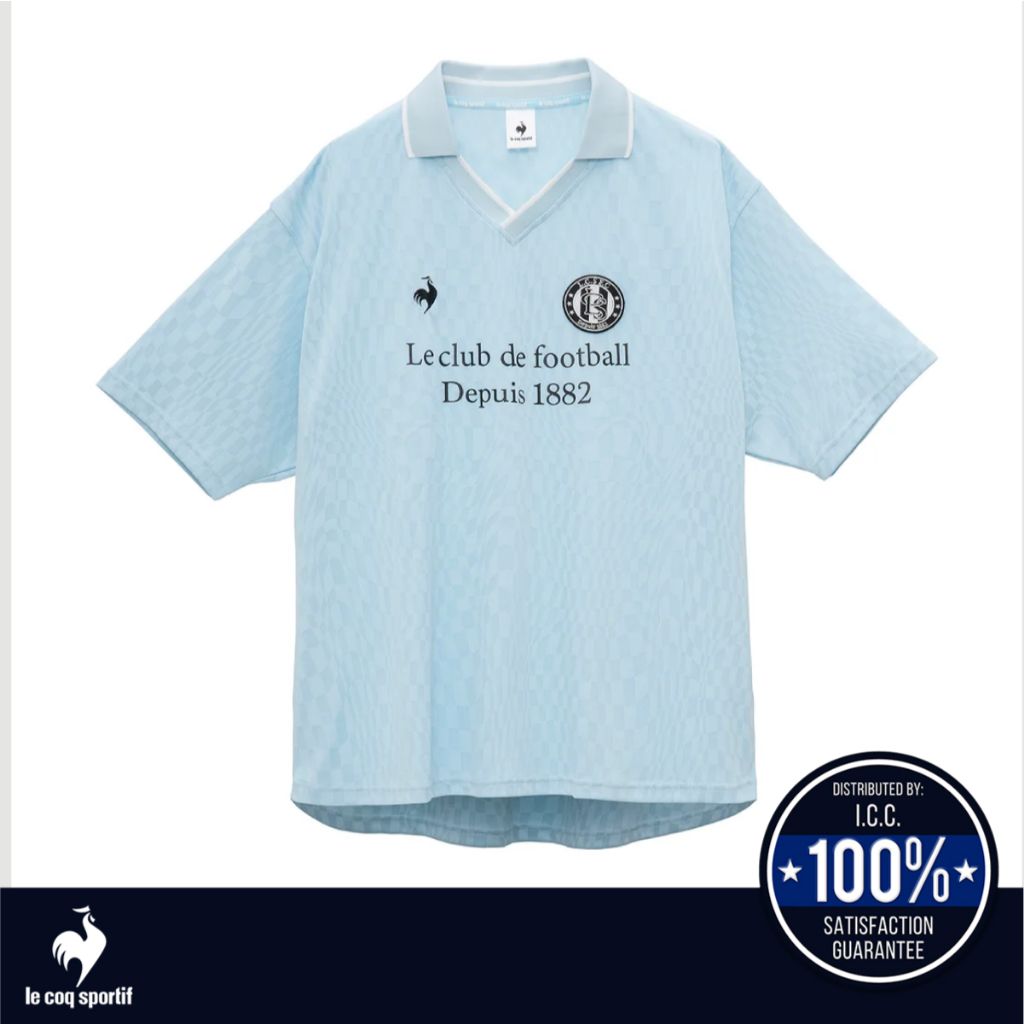 le coq sportif เสื้อฟุตบอลแขนสั้น(leclubdeLCS,Football,Sportswear,FranceStyle,เสื้อกีฬาแฟชั่นผู้ชาย)