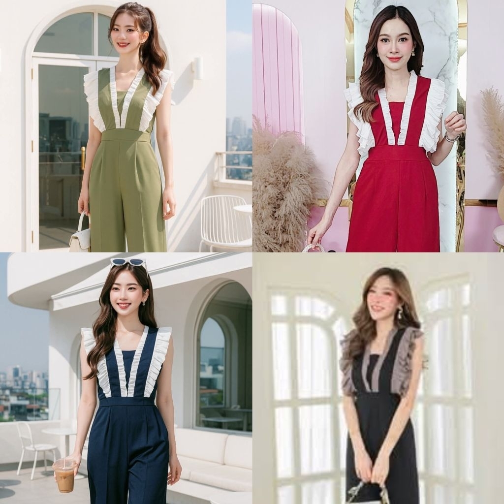 จั๊มสูท NUCHY พร้อมส่ง