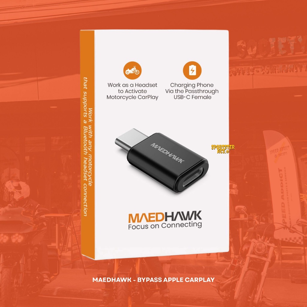 MAEDHAWK - Apple CarPlay ByPass สำหรับ Harley-Davidson 2024+ Touring