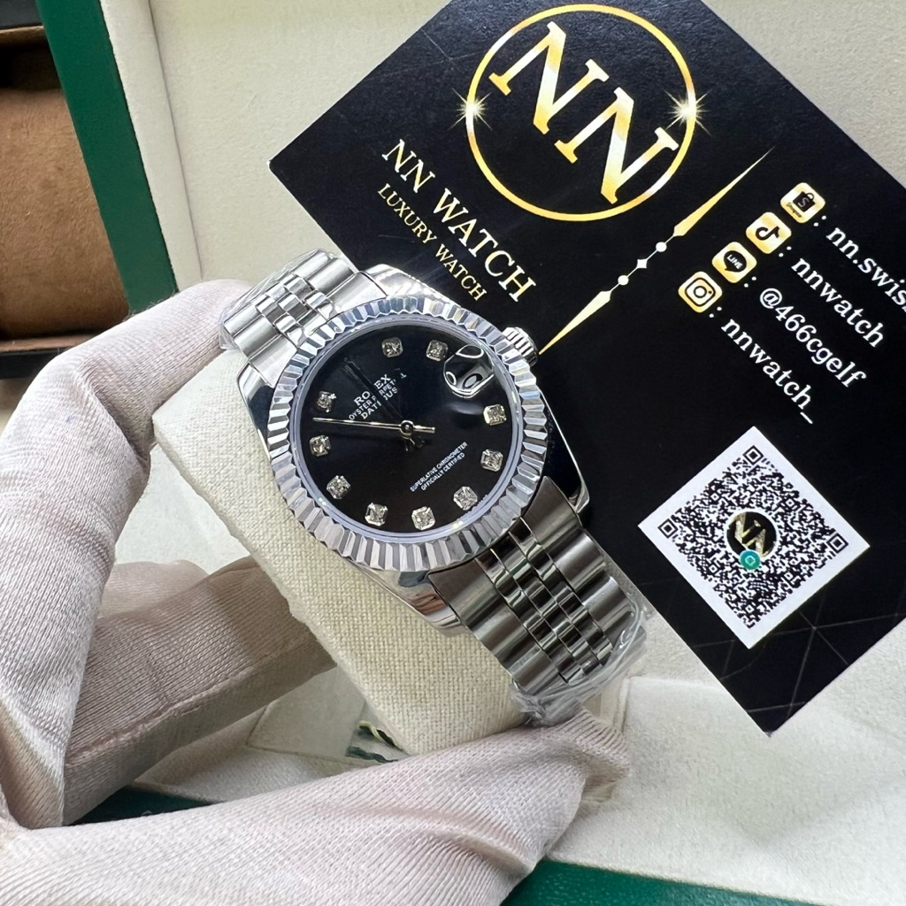 นาฬิกาข้อมือ RL datejust 31 mm jubilee black dial