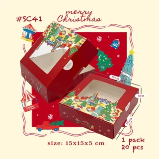 BLC กล่องชิฟฟ่อน 15x15x5 ซม. เคลือบกันซึม (20ใบ/แพ็ค) พิมพ์ลาย และสีพื้น