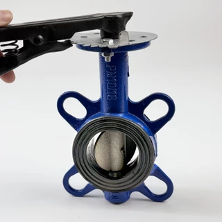 ประสิทธิภาพที่สูงของวาล์วปีกผีเสื้อ Butterfly Valve D71X-16Q วาล์วน้ำ ท่อประปาและวาล์ว ขนาดDN80/DN100/DN125/DN15