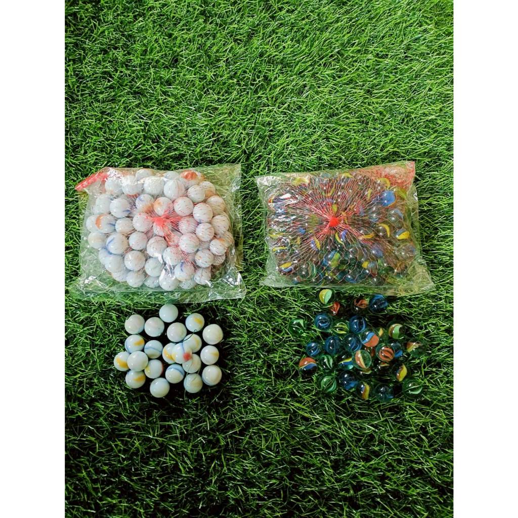 ลูกแก้วลายตาแมว16 มิล เกรดA สีเขียวใส(ลูกแก้วตาแมวดอกมะเฟือง ) ของเล่นสำหรับเด็กบบรรจุในถุงตาข่าย