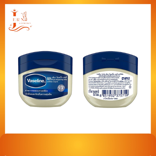 Vaseline วาสลีน เพียว รีแพริ่ง เจลลี่ ออริจินอล บำรุงริมฝีปากและผิวกาย ขนาด 50มล.