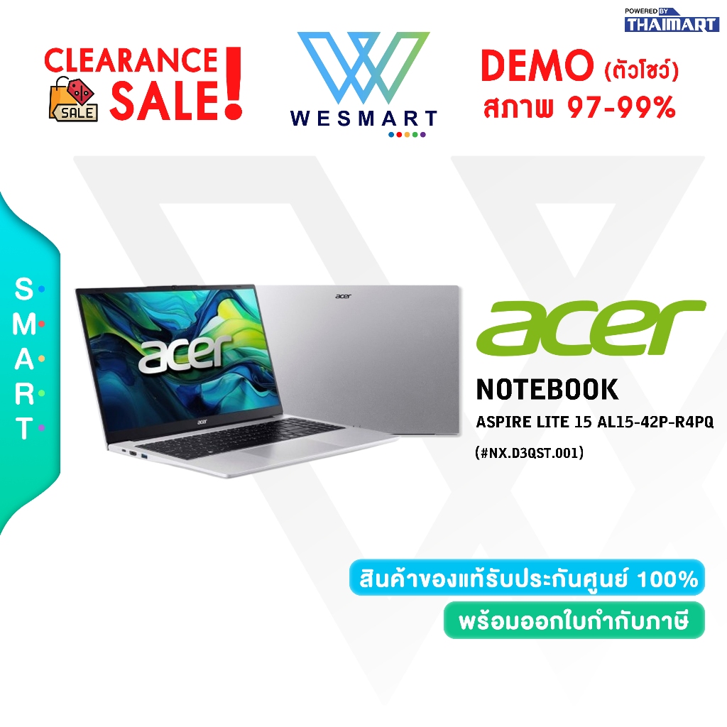#Demo Acer Aspire Lite 15 AL15-42P-R4PQ (NX.D3QST.001) : AMD Ryzen7 7730U/Windows 11+Office 2024/War