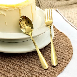 ShopAt.Two[ST-3119] ชุดช้อนส้อมขนม ช้อนส้อมเบเกอรี่ สแตนเลส