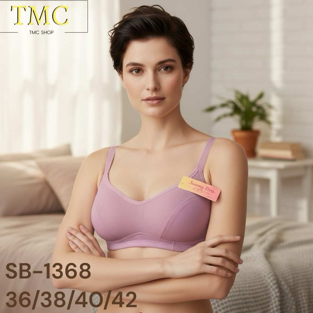 ชุดชั้นใน บราไร้โครง กระชับทรง เก็บเนื้อด้านข้าง SB-1368 ไซท์ใหญ่38B-42B เต้าสวย ใส่สบาย
