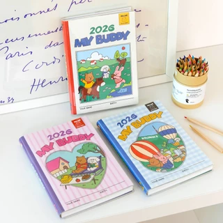 2026 My Buddy Diary ไดอารี่รายสัปดาห์มายบัดดี้ ลิขสิทธิ์แท้ Dailylike – [weekly] - (FREE Sticker!)