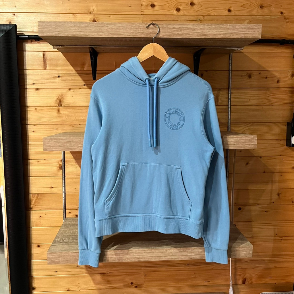 burberry london england hoodie blue