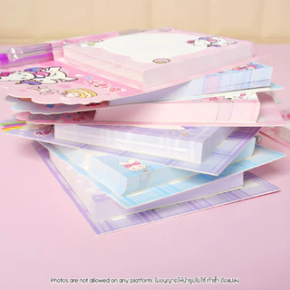 กระดาษโน้ต Sanrio 50 แผ่น พร้อมปากกาในตัว Memo Pad ZXB-Q01 ลาย Kuromi My Melody Cinnamoroll Hello Kitty พกพาง่าย